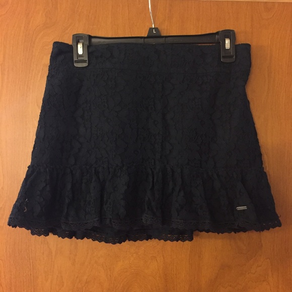 Pretty Black Lace Holloster Co. Skirt