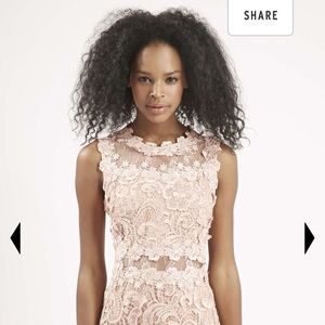 TopShop blush nude dress