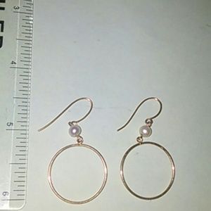 Light dangle hoops