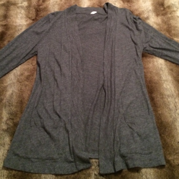 J. Crew Gray Open Cardigan - Picture 1 of 4
