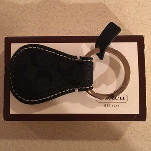 Brand new coach signature keychain