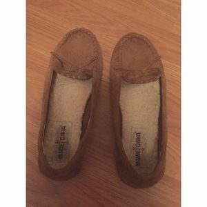 Minnetonka Tan Moccasins
