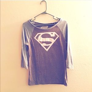 Super girl 3 quarter sleeve shirt