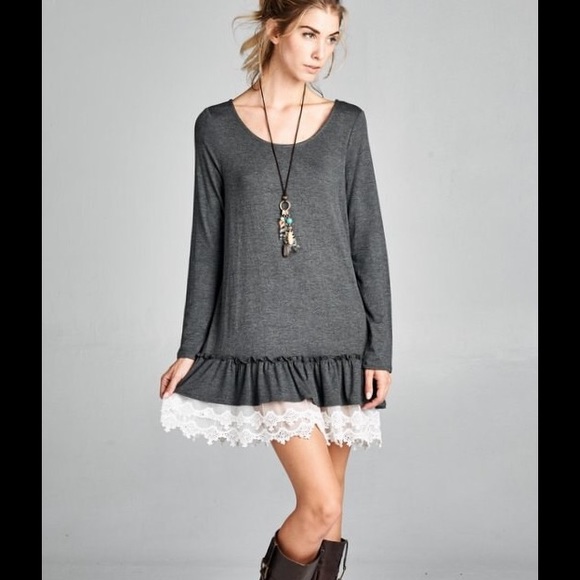 Last one 🆕Remington Grey Tunic Dress - Picture 2 of 4