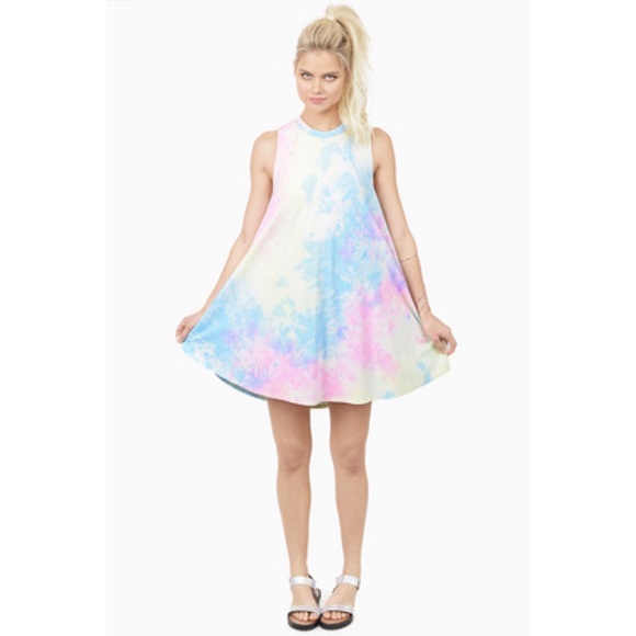 🆕Tobi Peace & Love tie dye mod neck dress - Picture 2 of 4