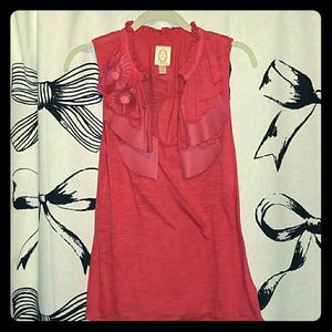 Anthropologie ric rac Feathery Tank
