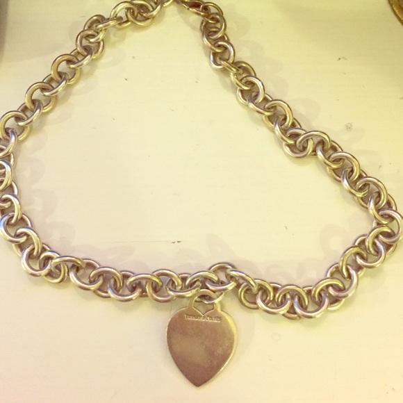 Tiffany & Co. Jewelry - Authentic Tiffany's and Co Heart Charm Necklace