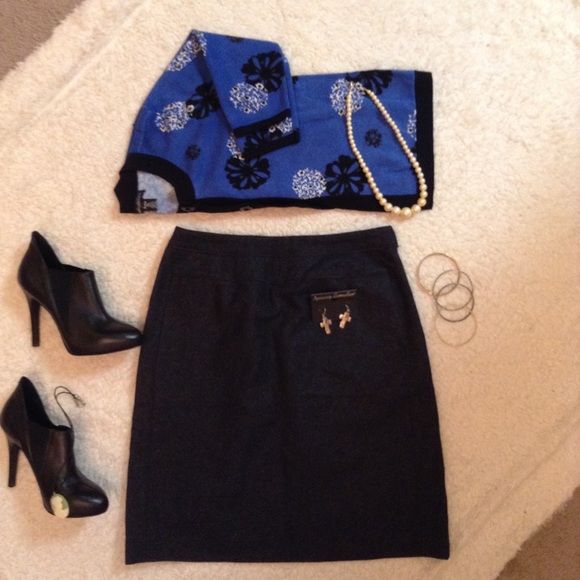 Harve Bernard wool skirt size 8