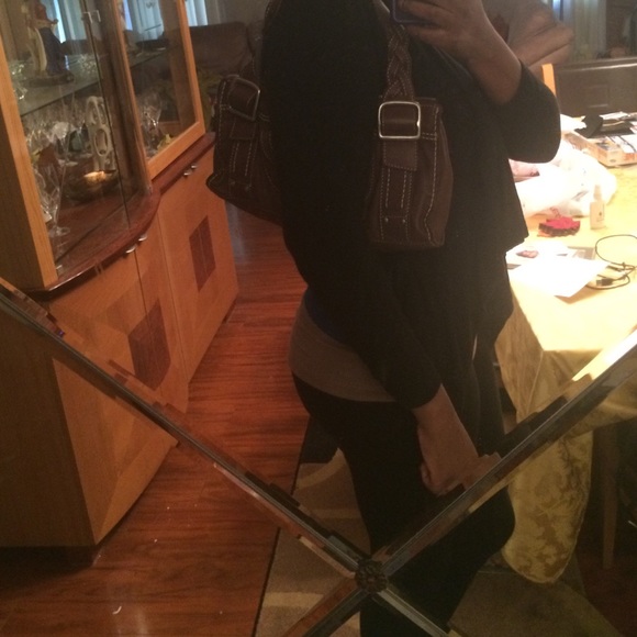 Brown leather handbag - Picture 4 of 4