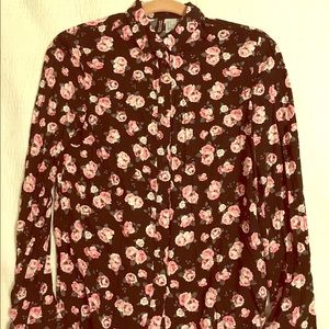 SOLD H&M long sleeve floral top