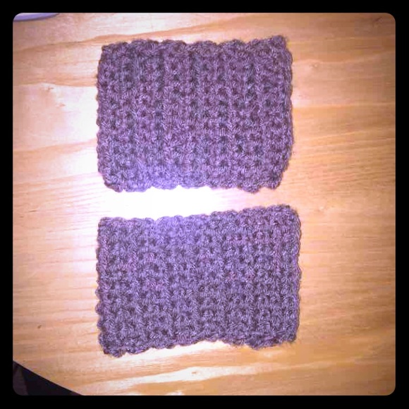 Crocheted boot cuffs