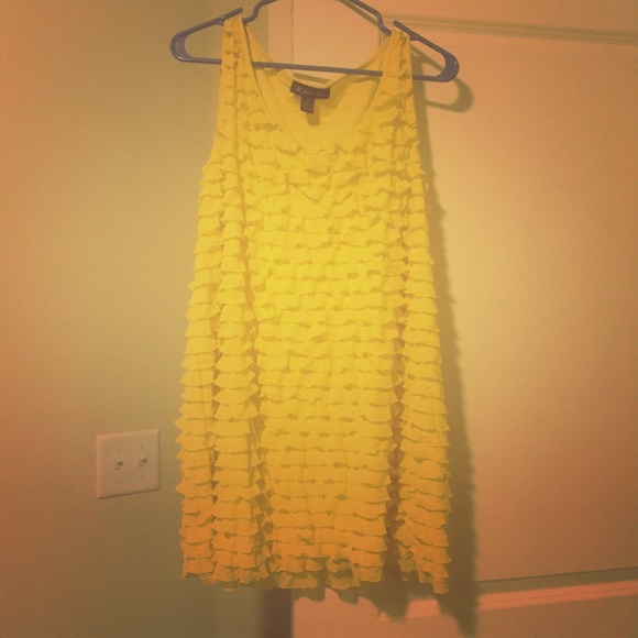 Ruffles Yellow Tunic-2x