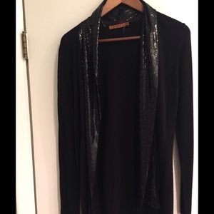 Belldini black sequin cardigan