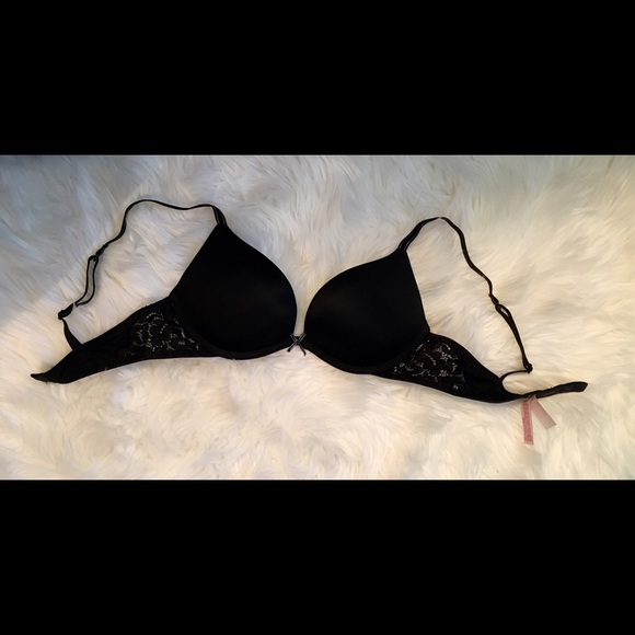 black lace light push up bra with lace 32 B
