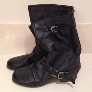 NWOT Express Leather Motorcycle Style Boot
