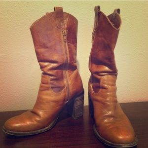 Steve Madden western style, mid-calf boots