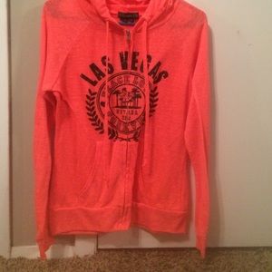 Las Vegas zipper hoodie jacket