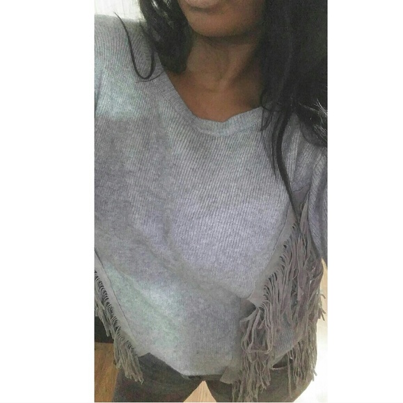 SOLD - Fringe Tassel Sweater - Picture 3 of 4
