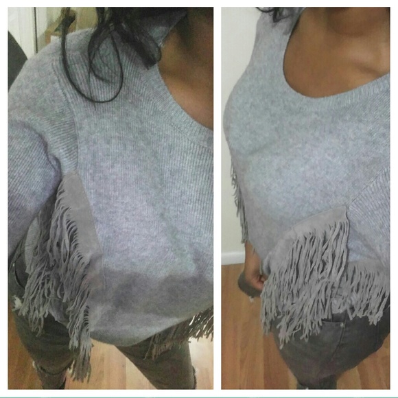 SOLD - Fringe Tassel Sweater - Picture 4 of 4