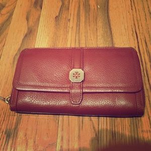 Tory Burch wallet purse brown leather