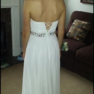 White prom dress