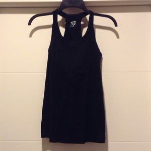 Black Champion racer back workout tank