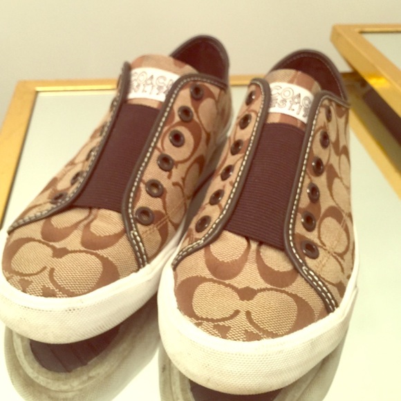 Coach slip on loafer sneakers size 8