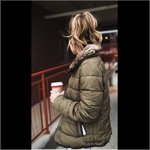 Olive Green Winter Jacket- Old Navy