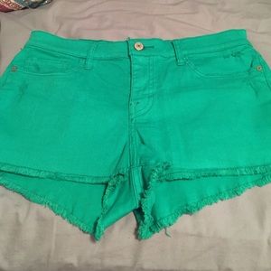 Green Abercrombie Shorts