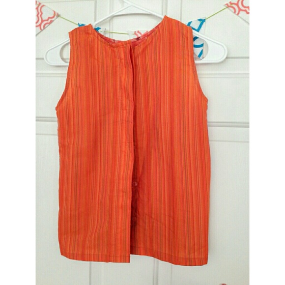 balinese ikat button sleeveless top