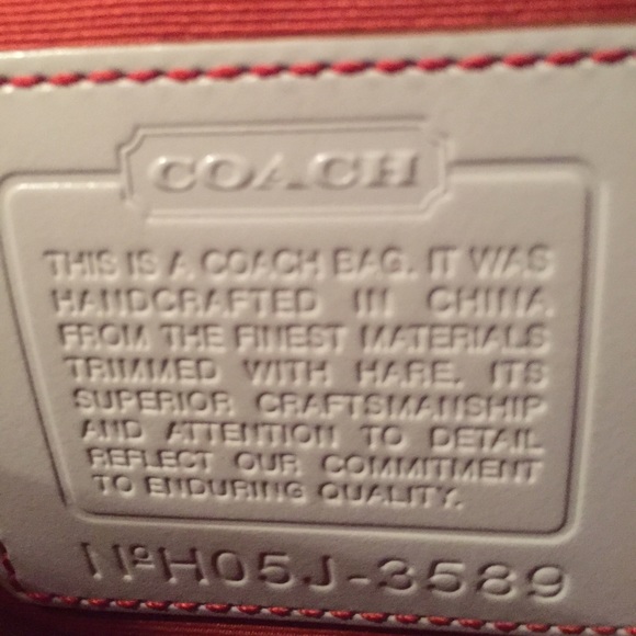Authentic White Coach purse w/fur - Picture 2 of 4