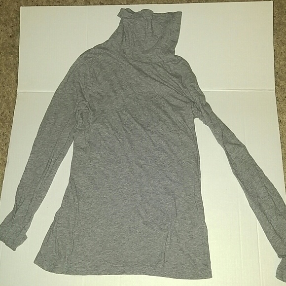 J. Crew Factory Heather Grey Tissue Turtleneck