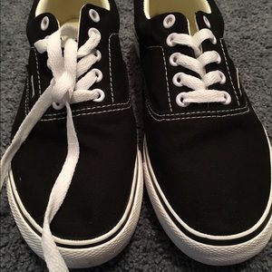 Black and white Vans