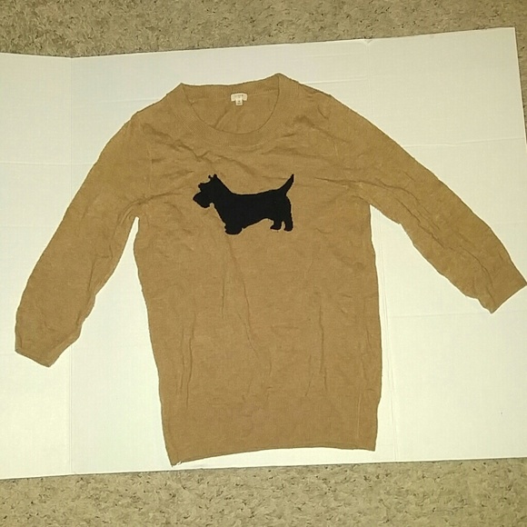 Camel Coloured Charley Sweater in Scottie
