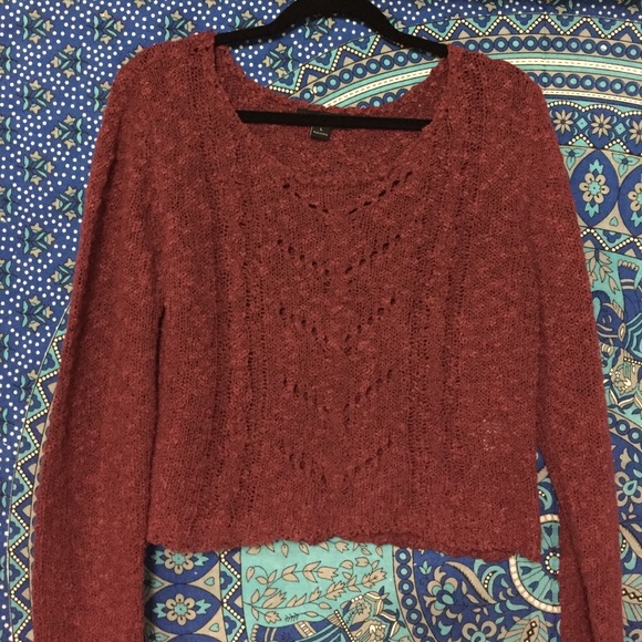 ❌SOLD❌Burgundy/dark pink knitted