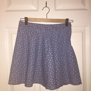 Super cute polka dot denim like skater skirt 💕