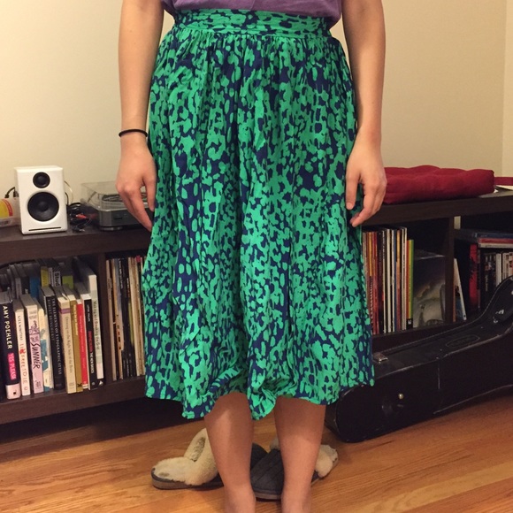 Asos midi skirt in animal print