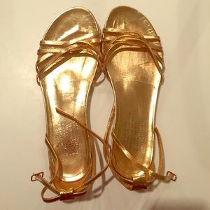 Pedro Garcia Gold Sandals