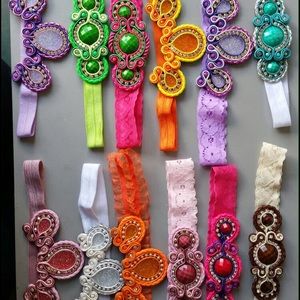 Soutache baby girl headbands