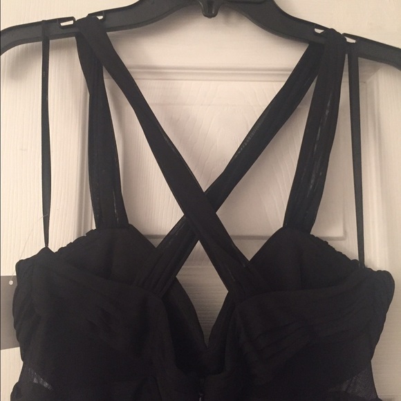 NWT!! Black Chiffon Gown - Picture 3 of 3