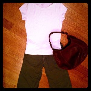 Gap army green capri pants size 4 EUC