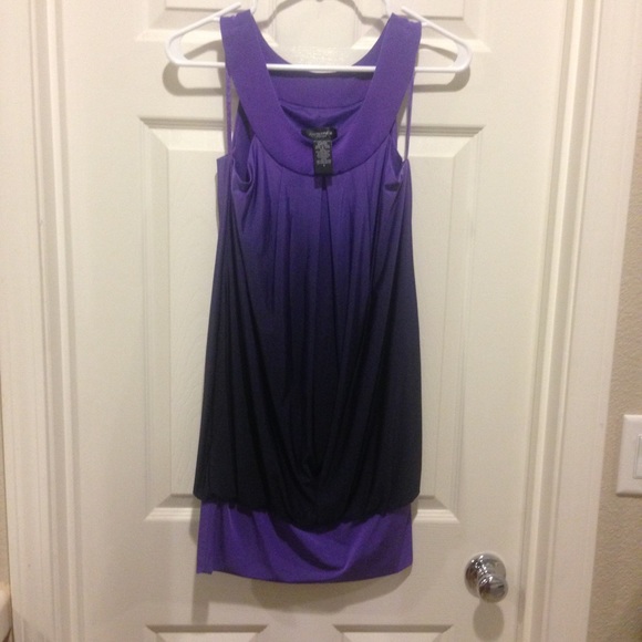 Purple ombré cocktail dress size small