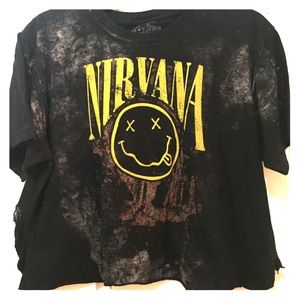 Custom designed Nirvana band tee