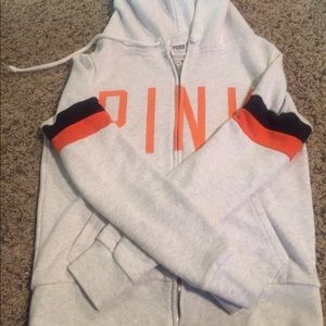 Small PINK OSU full zip hoodie
