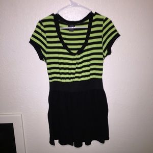 Rue 21 Lime and Black Dress