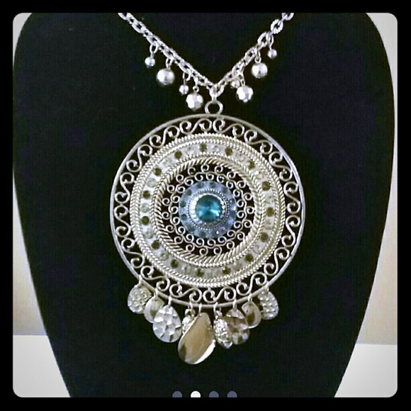 Long statement necklace