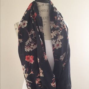 Floral infinity scarf