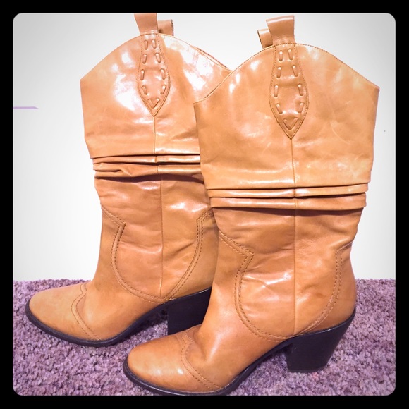 BCBGeneration Cowboy Boots!! (TAN)