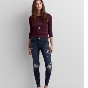 Destroyed High rise skinny jegging