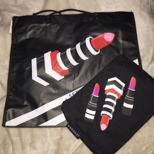 Sephora reusable shopping bag & cosmetic bag